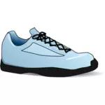 נעל הטניס כחול בתמונה וקטורית